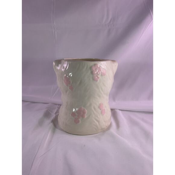 Vintage MCM Kitten Cat Ceramic Vase Planter Baby Floral Arrangement 7" White - Picture 4 of 11